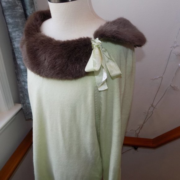 Evan Picone Mint Green Sweater - Picture 3 of 5